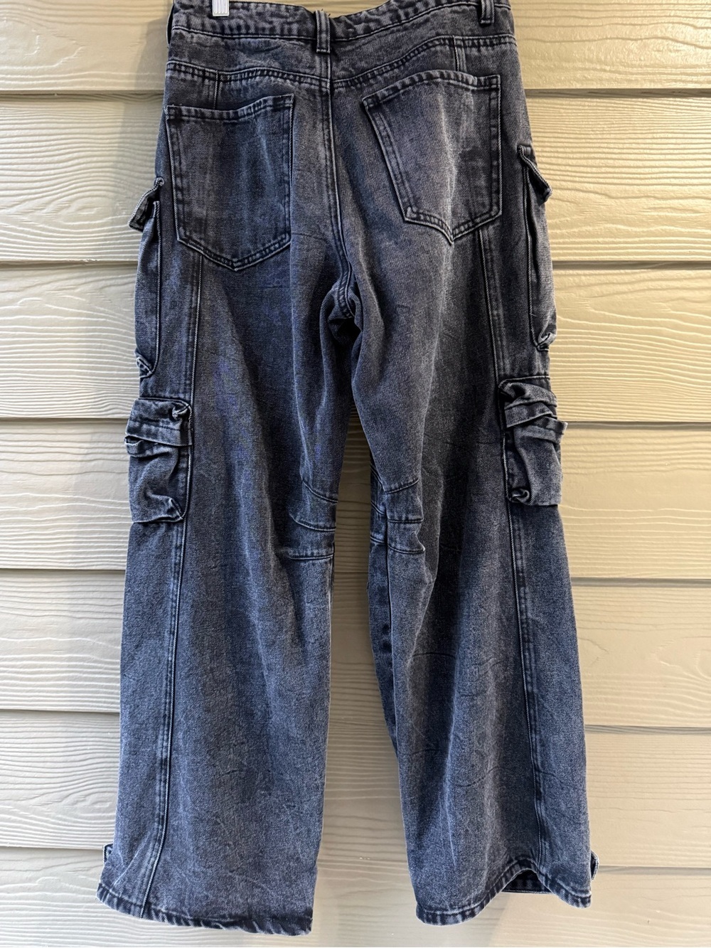 Love Soho Washed Black Multi-Pocket Cargo Pants - Picture 5 of 6